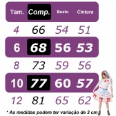 Fantasia Infantil Junino Arraiá Festas Noiva C/ Tiara e Véu