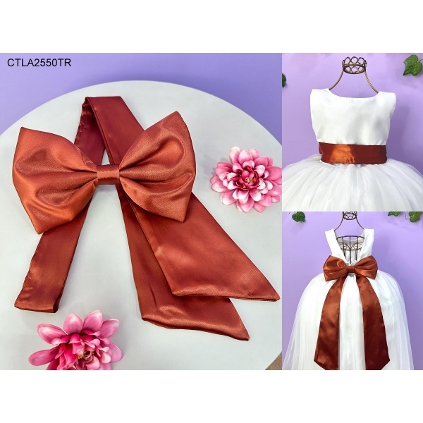 Faixa ajustável com Laço feitos de cetim várias cores para Vestidos 1 - Azul Royal