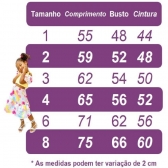 Vestido Infantil Branco C/ Apliques Borboletas Glitter