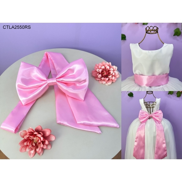 Faixa ajustável com Laço feitos de cetim várias cores para Vestidos 1 - Azul Royal