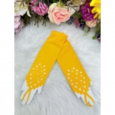 Luva Infantil Luxo Várias Cores de Tamanho Único - Amarelo
