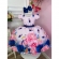 Vestido Infantil Rosa Bosque das Flores Festas Daminhas Luxo