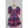 Vestido Infantil Junino Caipira Arraiá Vermelho Xadrez Colorido