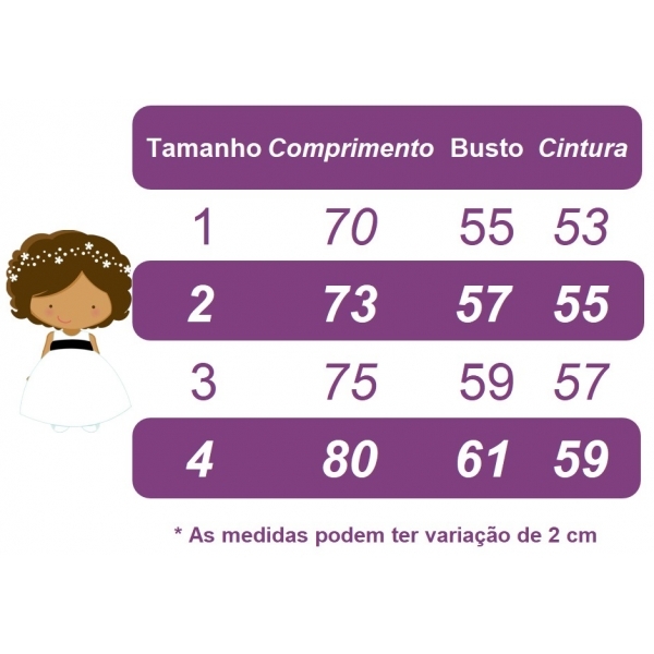 Vestido Infantil Branco C/ a Renda Realeza Daminhas