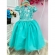 Vestido Infantil Damas Honra Casamento Verde C/ Renda Pérola