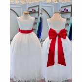 Faixa ajustável com Laço feitos de cetim várias cores para Vestidos 1 - Azul Royal