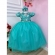 Vestido Infantil Damas Honra Casamento Verde C/ Renda Pérola