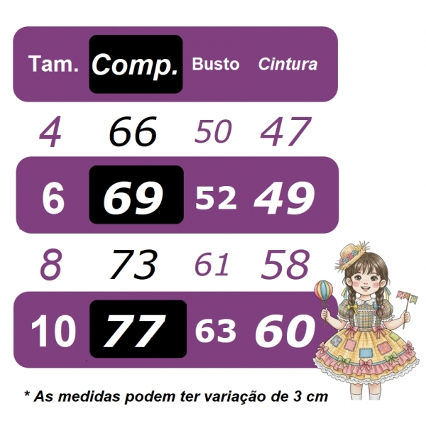Vestido Infantil Junino Caipira Arraiá Vermelho Xadrez Laços