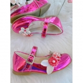 Sapatinho Pink Metalizado Jardim Encantado Luxo - Pink