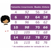 Vestido Infantil Azul C/ Renda e Saia Off White Damas Longo