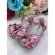 Sapatinho Rose Metalizado C/ Lacinho Glitter Super Luxo