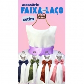 Faixa ajustável com Laço feitos de cetim várias cores para Vestidos 1 - Azul Royal