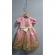 Vestido Infantil Rosa Com Renda Realeza Metalizada Daminhas