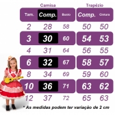 Conjunto Infantil Junino Camisa e Salopete Xadrez Rosa Estampado