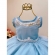 Vestido Infantil Azul Frozen Elsa Gelo C/ Capa de Luxo