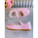 Sapatinho Rosa Veniz C/ Aplique de Florzinhas Batizado